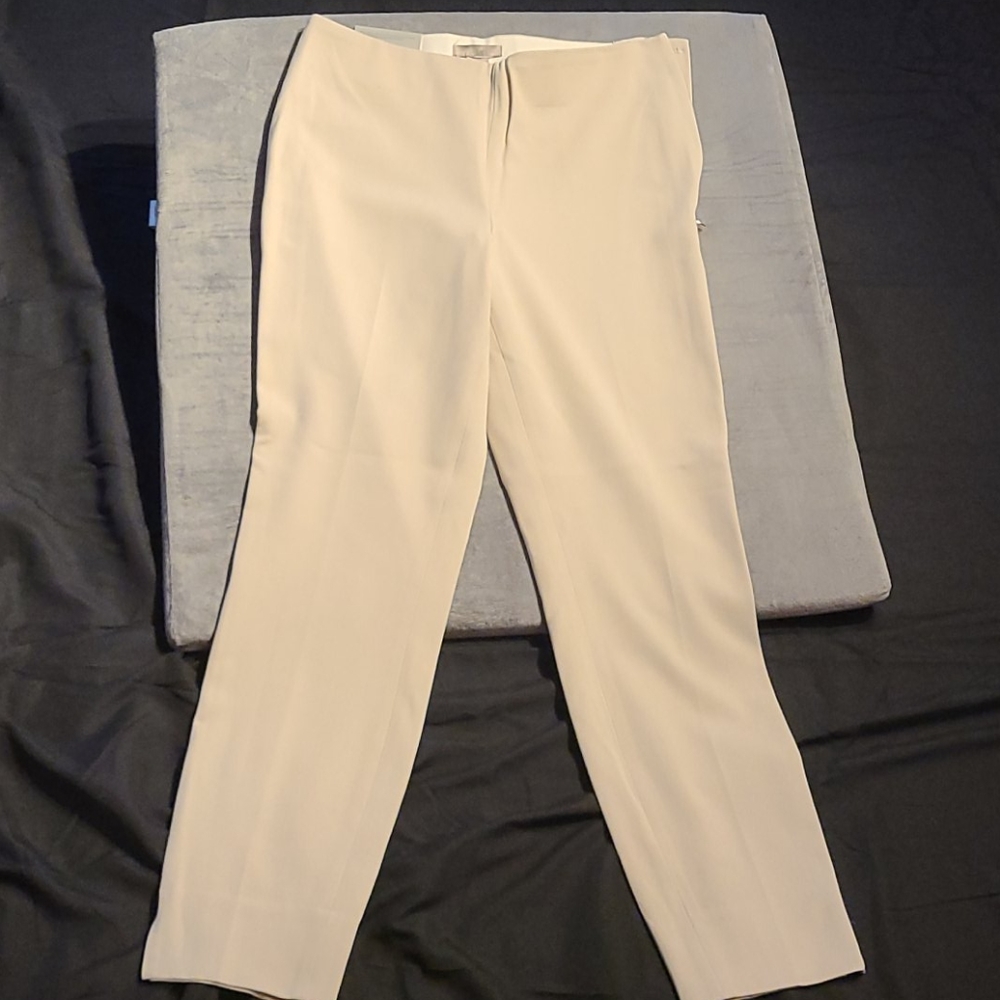 Cream slim pants